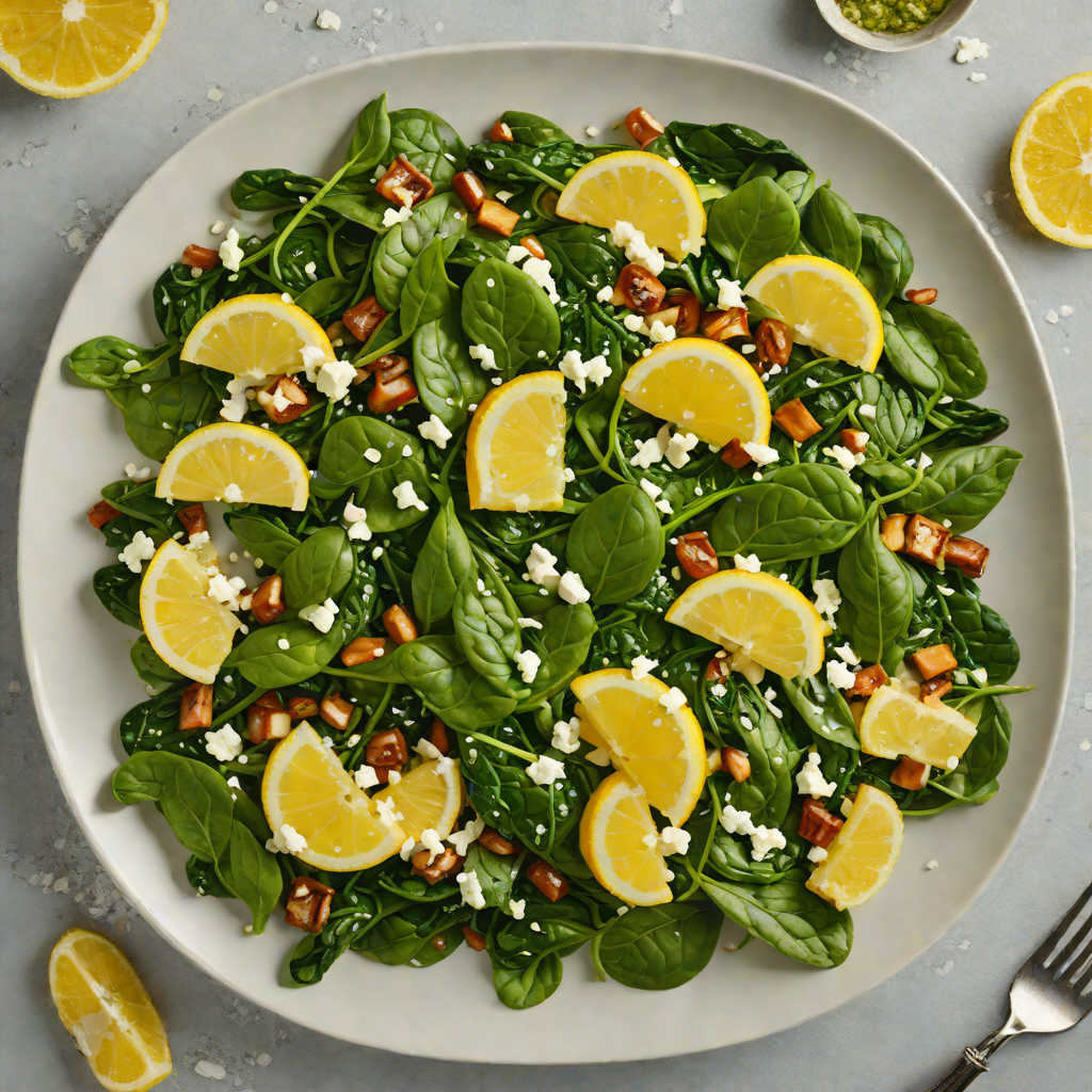 Skillet Sautéed Greek Spinach and Feta with Lemon