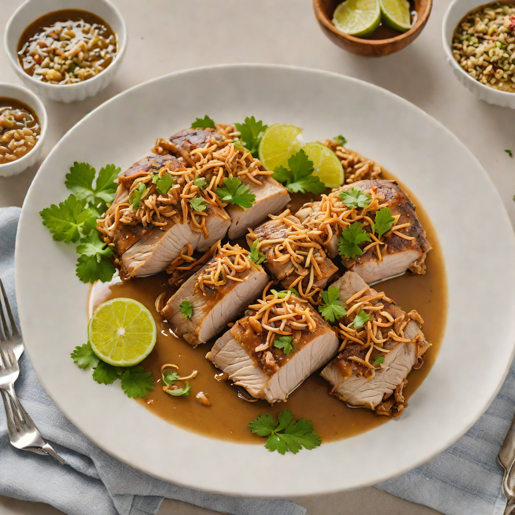 Puerto Rican Slow-Cooked Pernil with Mojo Sauce