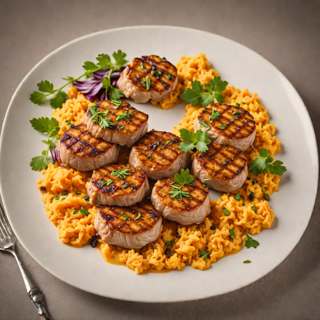 Pan-Seared Pork Medallions with Spiced Sweet Potato Mash