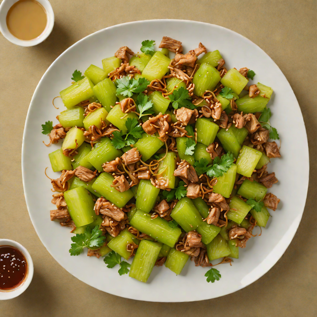 Stir-Fried Okinawan Bitter Melon with Pork and Garlic