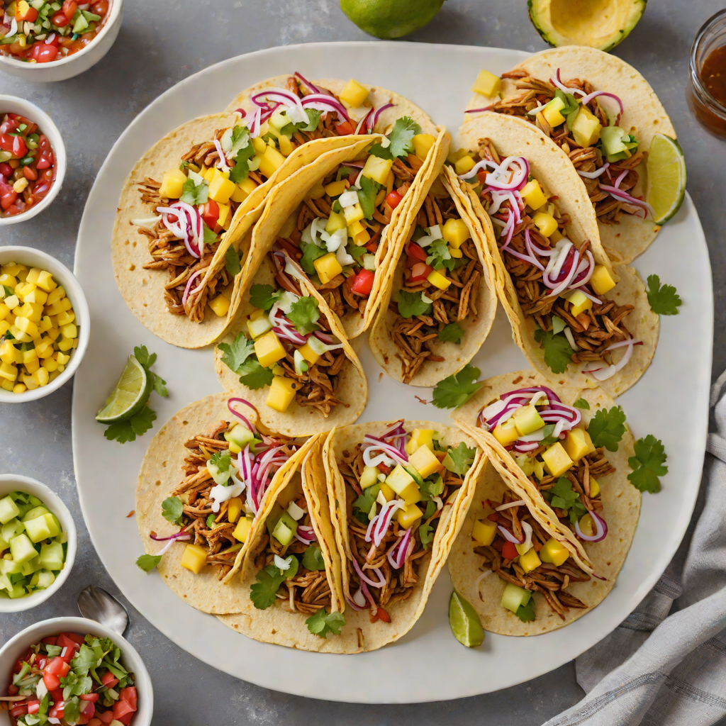 Slow-Cooker Pulled Pork Tacos with Pineapple Salsa