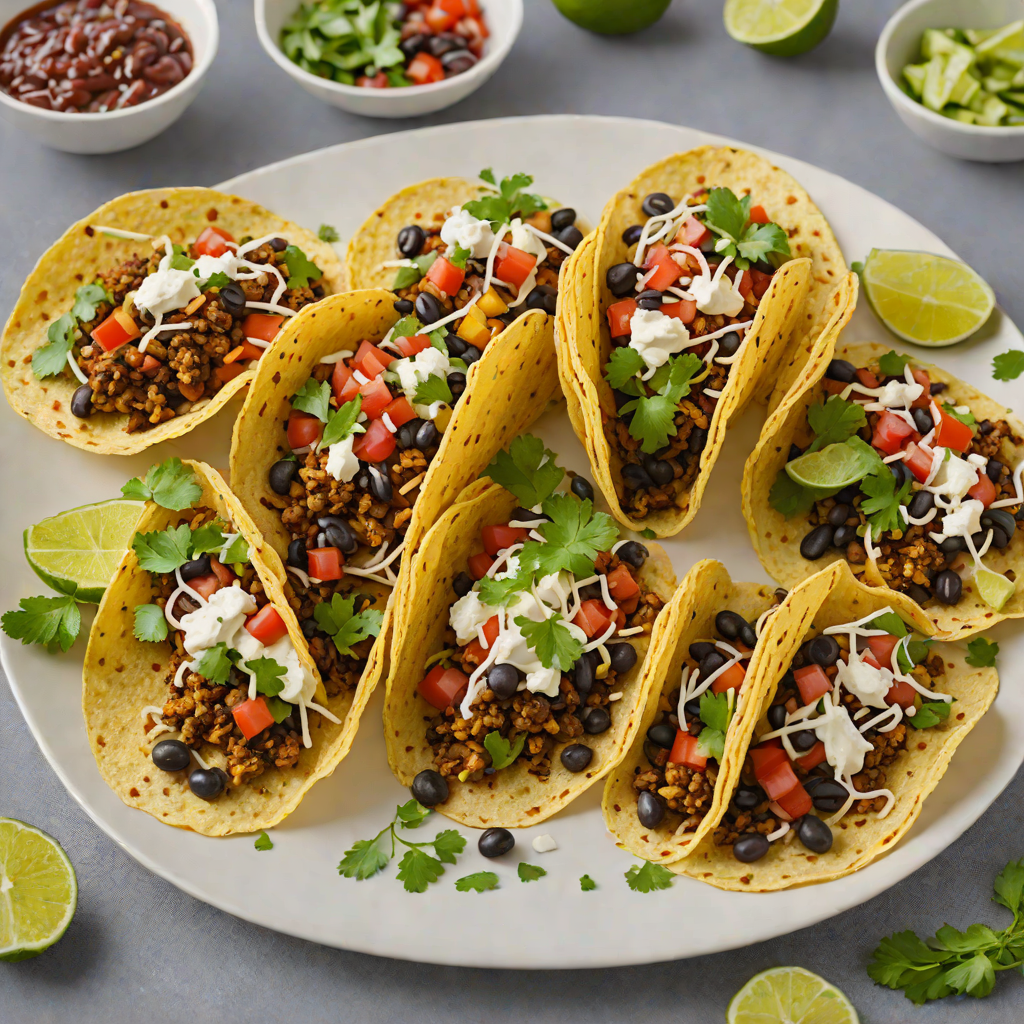 Spiced Digital-Style Plantain and Black Bean Tacos