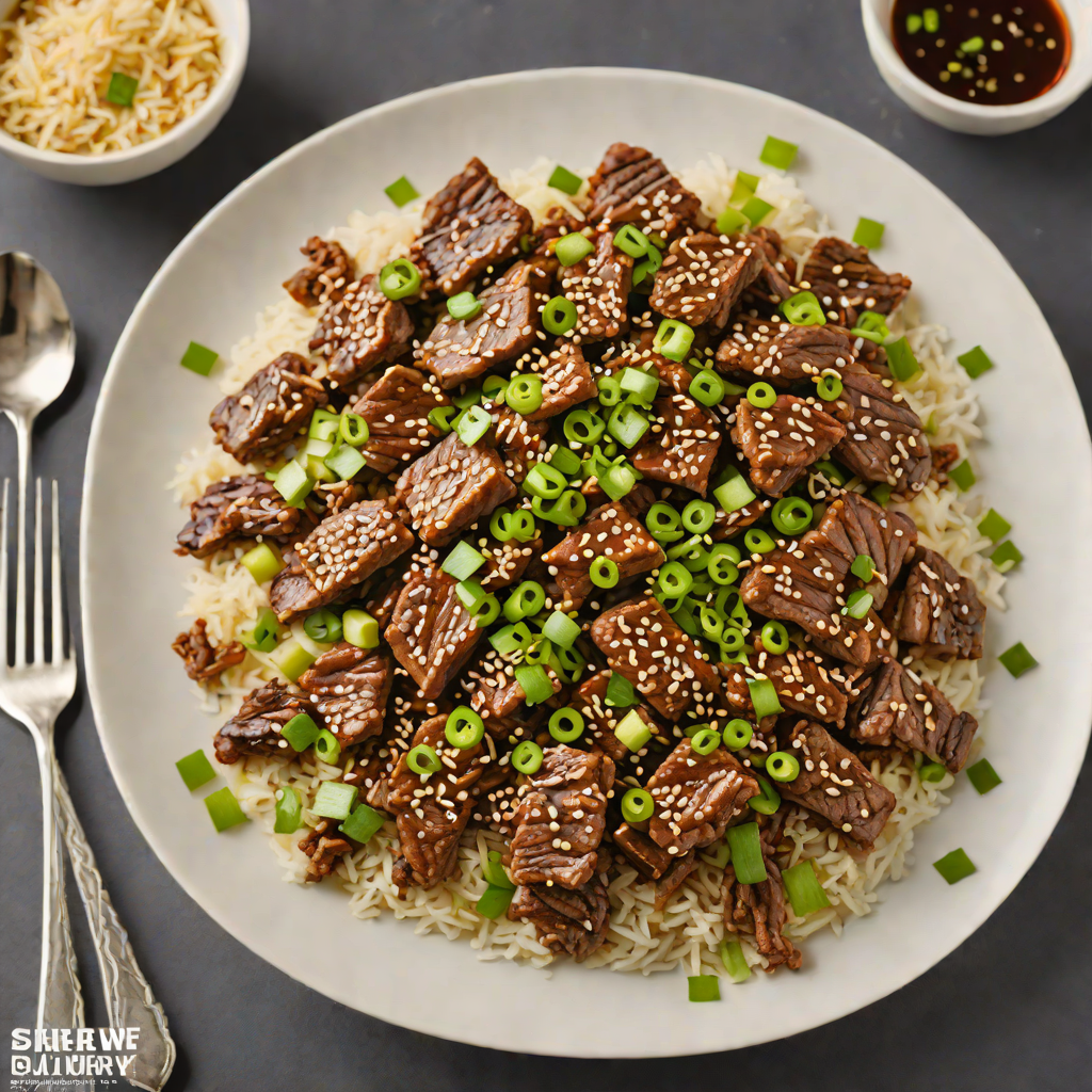 Pan-Seared Korean Beef Bulgogi with Sesame and Green Onion