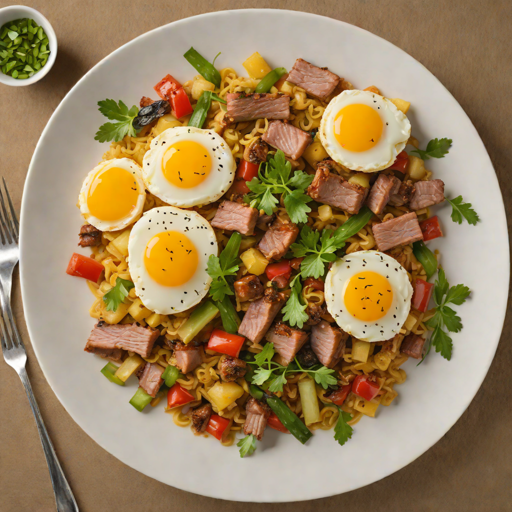 Stir-Fried Goya with Eggs and Pork Belly