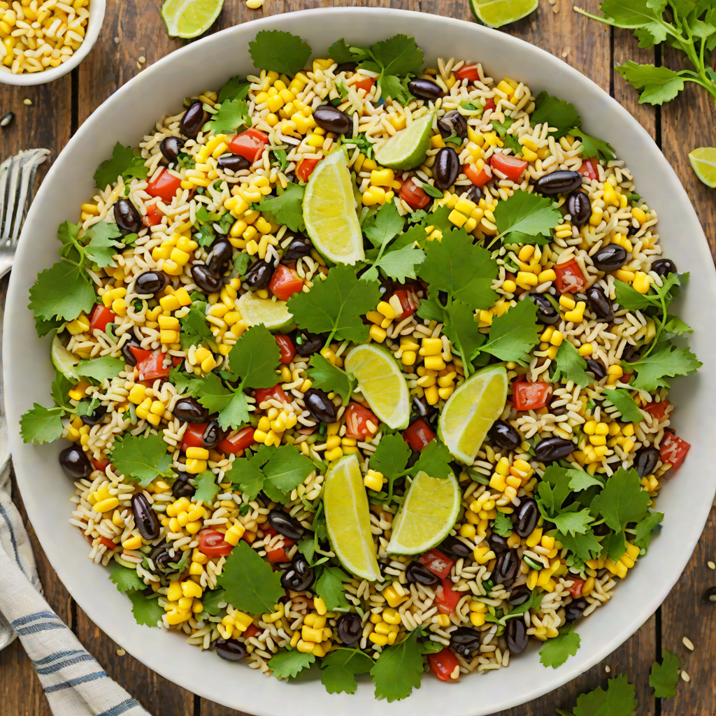 Cilantro-Lime Quinoa Salad with Roasted Corn and Black Beans