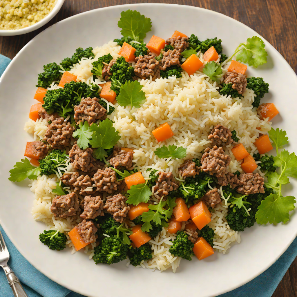 Slow-Cooked Ugali and Sukuma Wiki Stew with Ground Beef