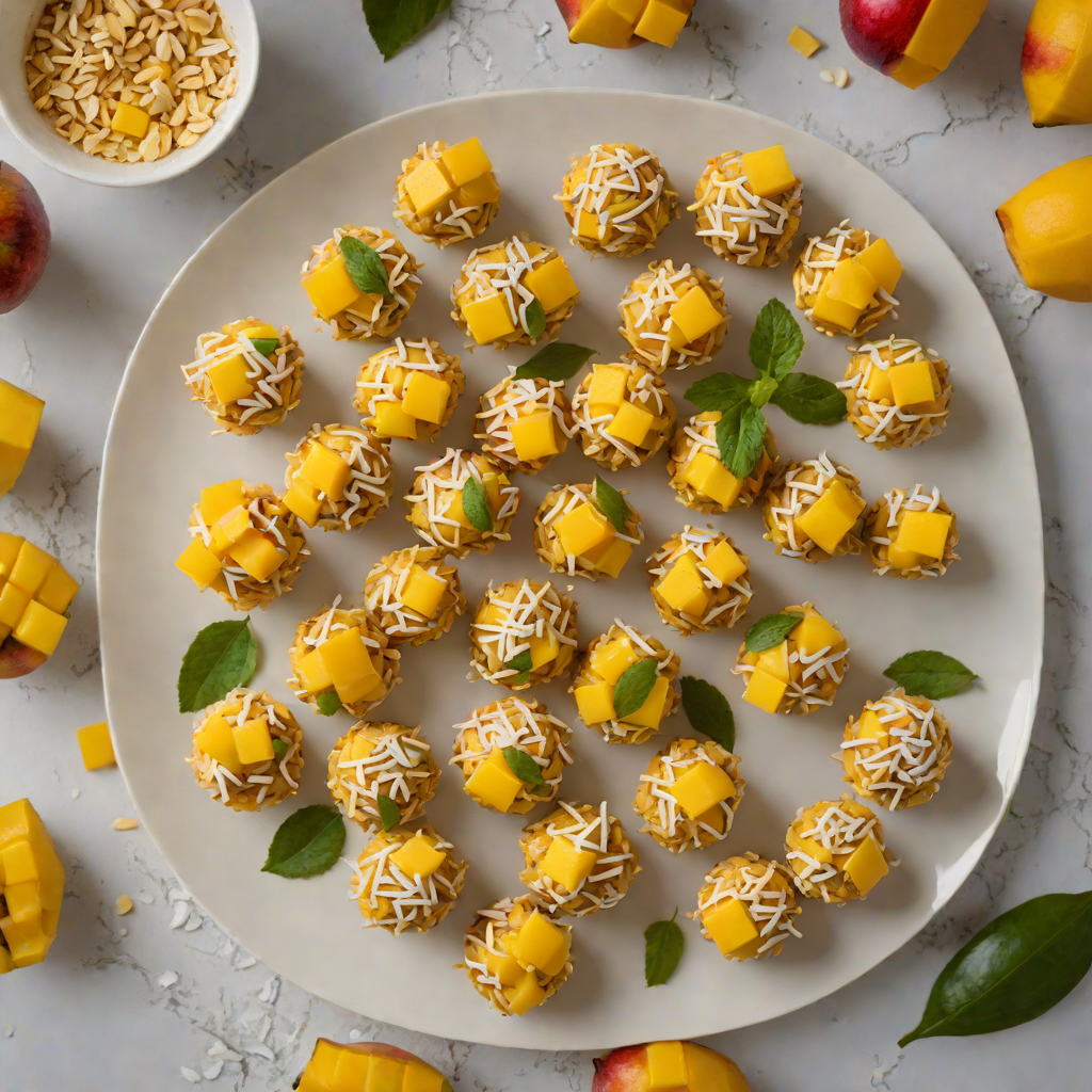 No-Bake Tropical Mango Coconut Energy Bites