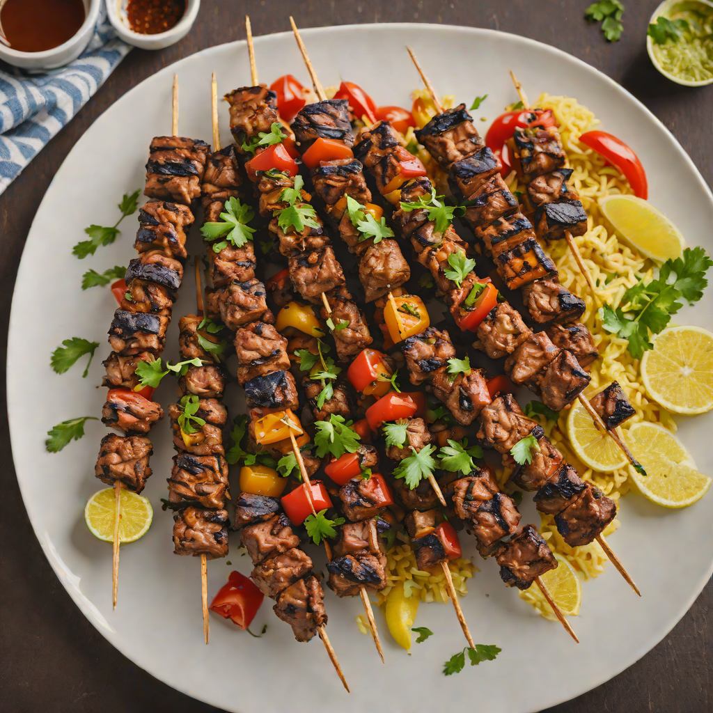 Grilled Berbere-Spiced Lamb Kebabs