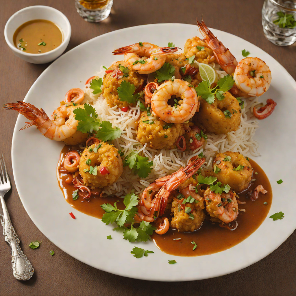 Spicy Puerto Rican-Style Mofongo with Garlic Shrimp