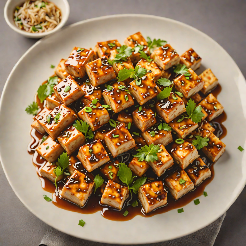 Stir-Fried Tofu with Garlic and Soy-Ginger Glaze