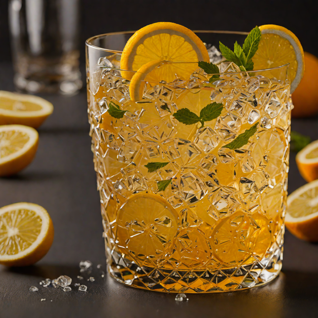 Soda-Infused Whiskey Highball with Fresh Citrus