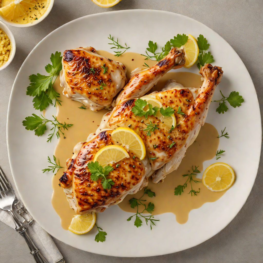 Pan-Seared Chicken with Lemon Mustard Glaze