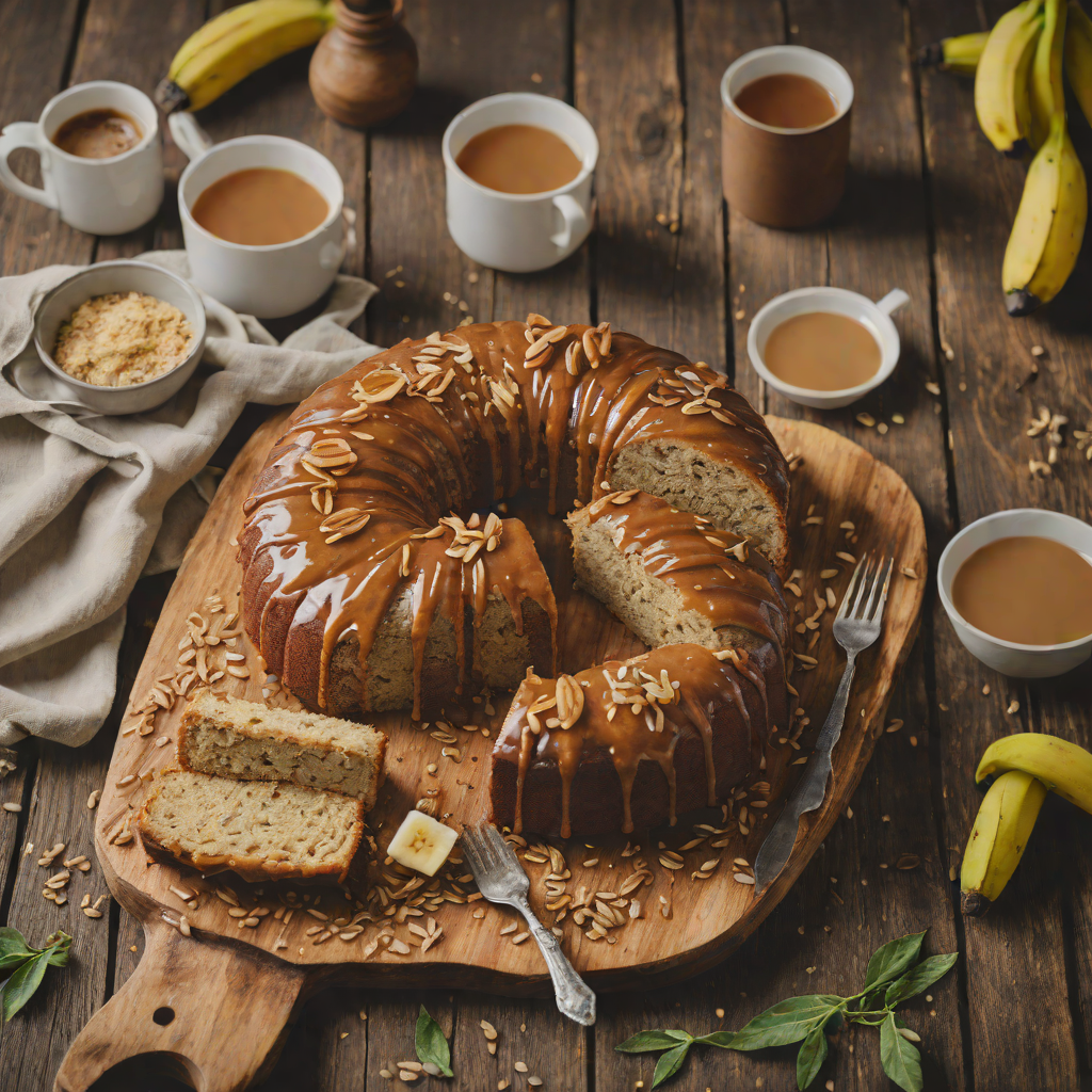 Banana and Cardamom Chai Cake with Tanzanian Tea Glaze