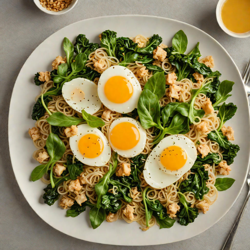 Stir-Fried Wide Rice Noodles with Chinese Broccoli and Egg