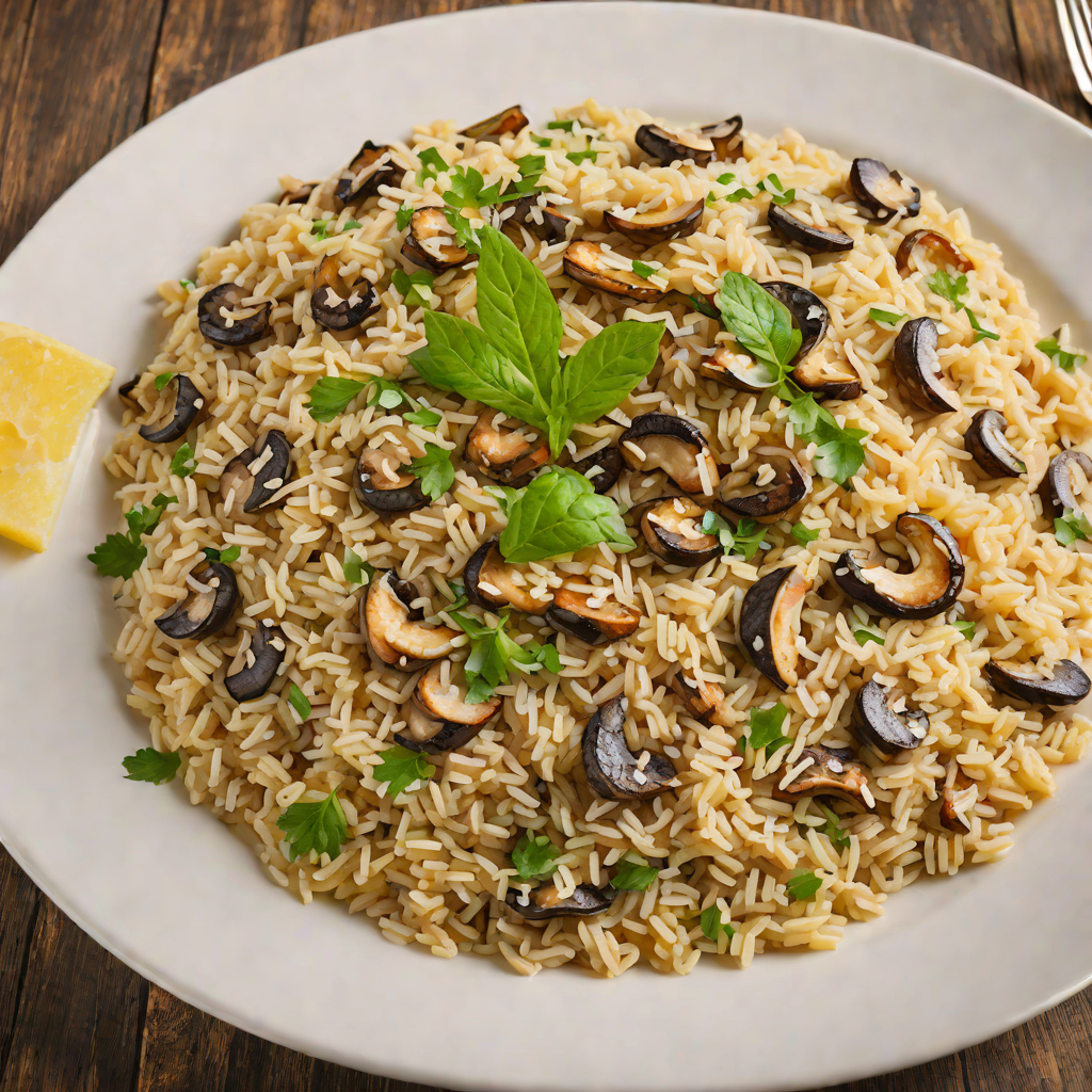 Savory Italian Mushroom Risotto with Parmesan
