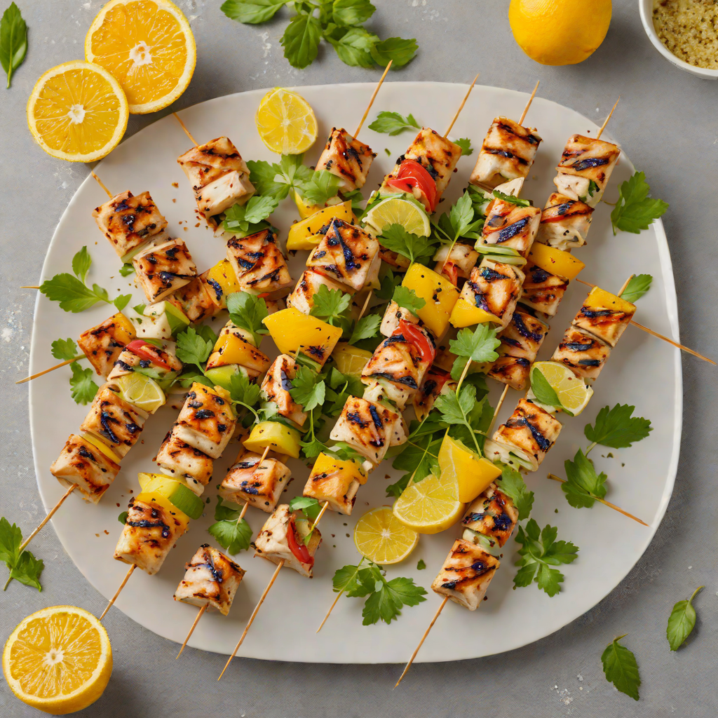 Spirited Citrus and Herb Grilled Chicken Skewers