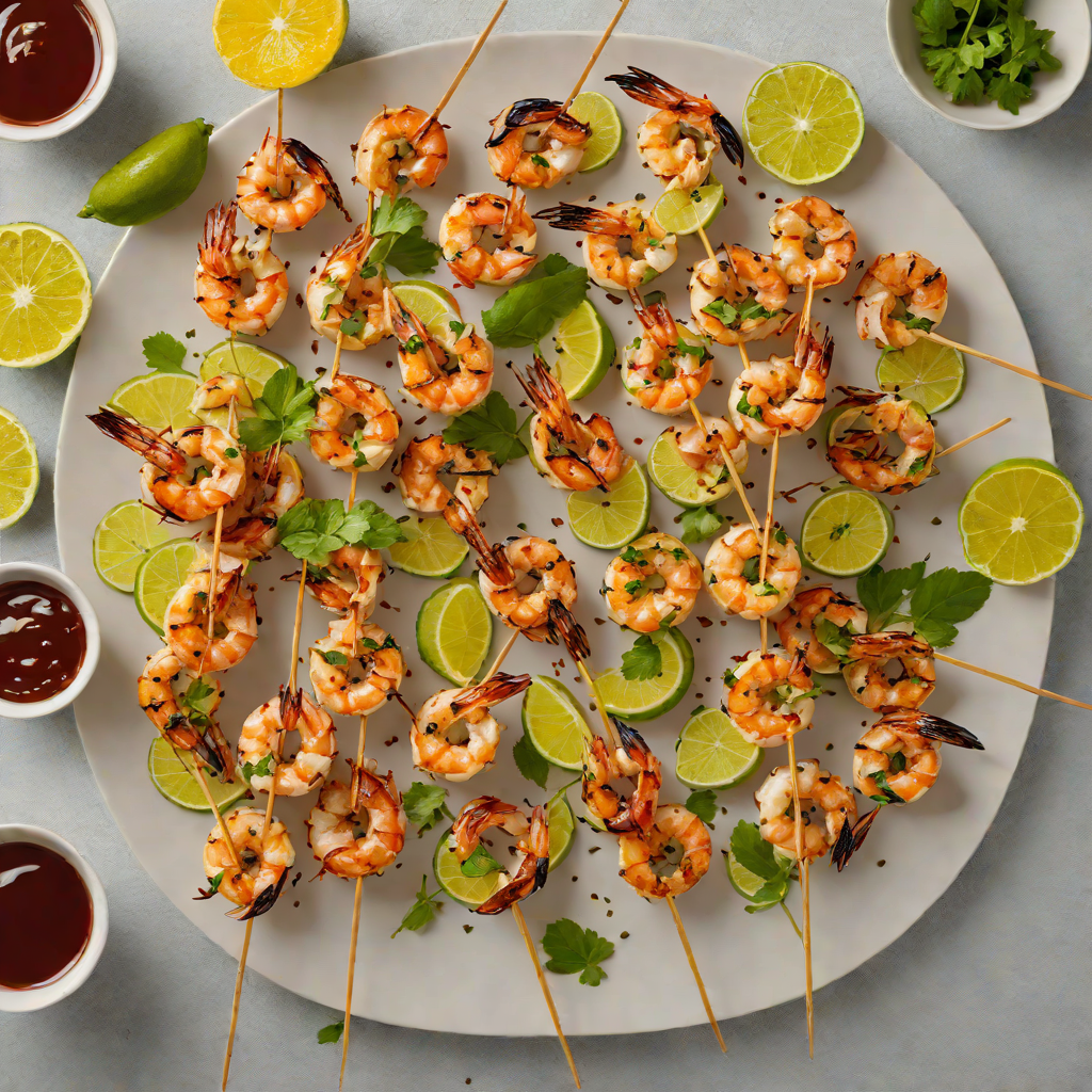 Citrus-Marinated Grilled Shrimp Skewers with Chili Lime Glaze