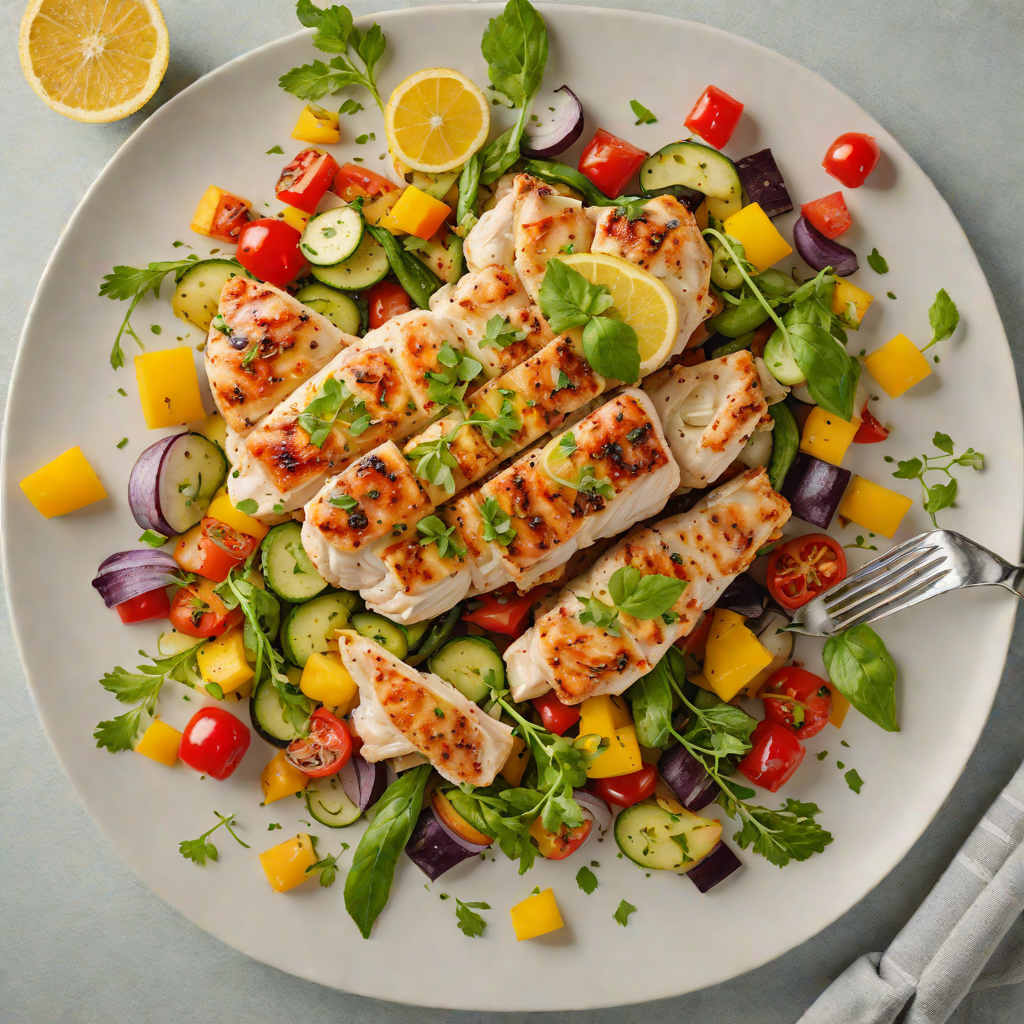 Pan-Seared Lemon-Herb Chicken with Summer Vegetable Medley