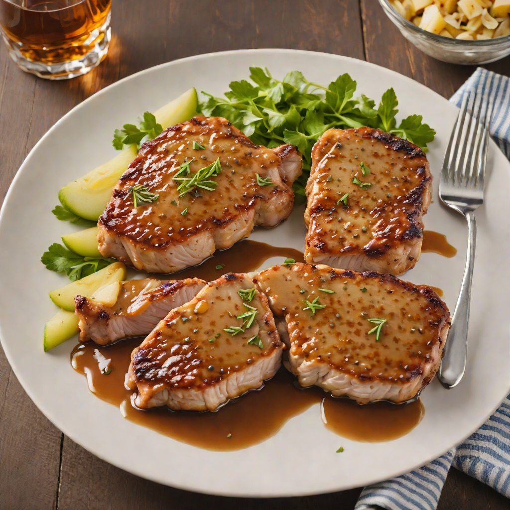 Pan-Seared Pork Chops with New Jersey Apple Cider Glaze