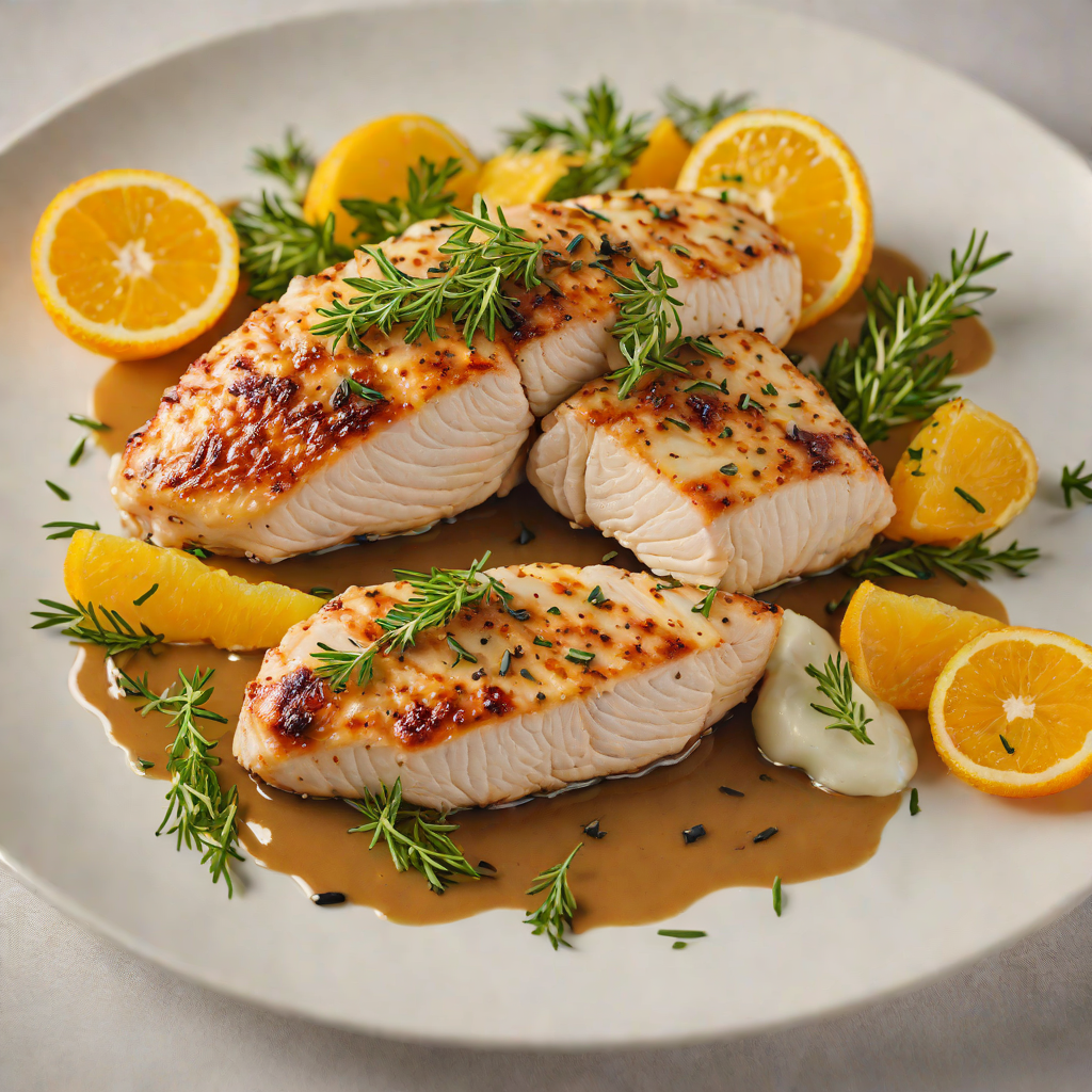 Pan-Seared Chicken Breast with Orange and Thyme Reduction