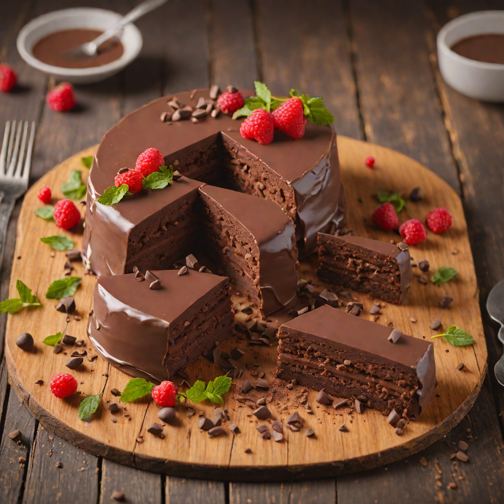 Four-Layer Chocolate Mousse Cake