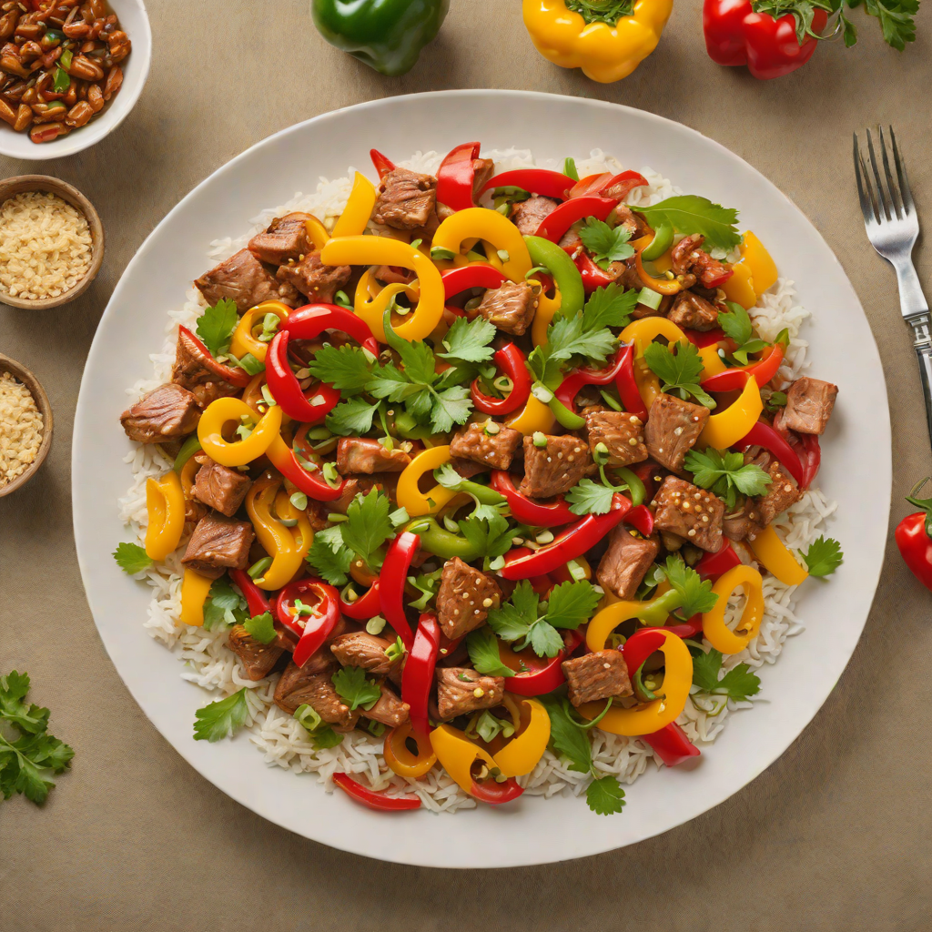 South Plainfield Spiced Pork Stir-Fry with Bell Peppers