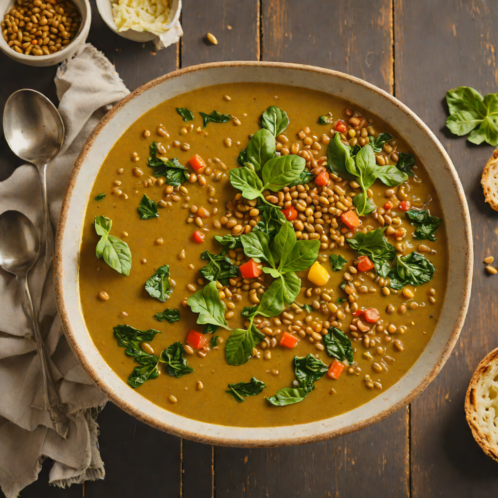 Curry-Spiced Lentil and Spinach Soup