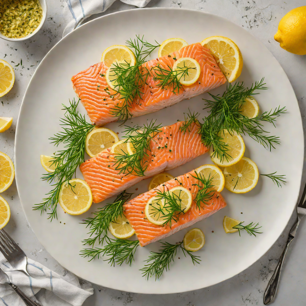 Herb and Dill Salmon with Lemon Butter