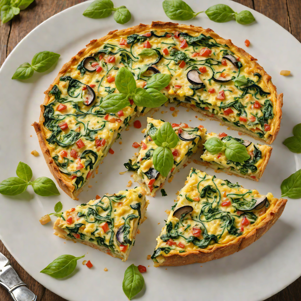 Eggplant and Spinach Baked Frittata