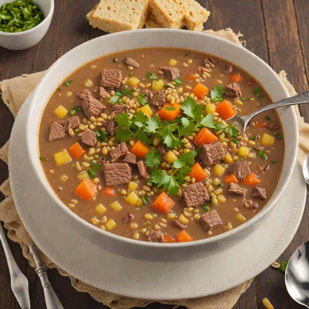 Hearty Altoona-Inspired Beef and Barley Soup