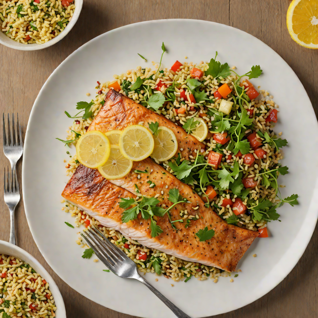 Pan-Seared Trout with Lemon-Dill Butter and Quinoa Salad