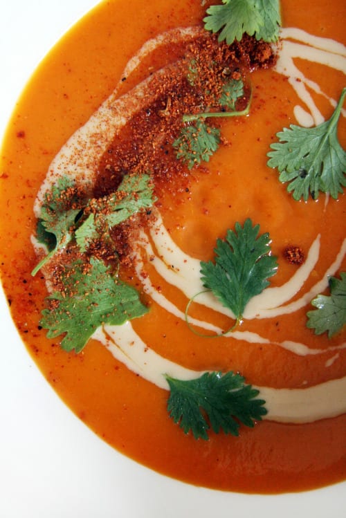 History-Infused Heirloom Tomato Soup with Smoked Paprika