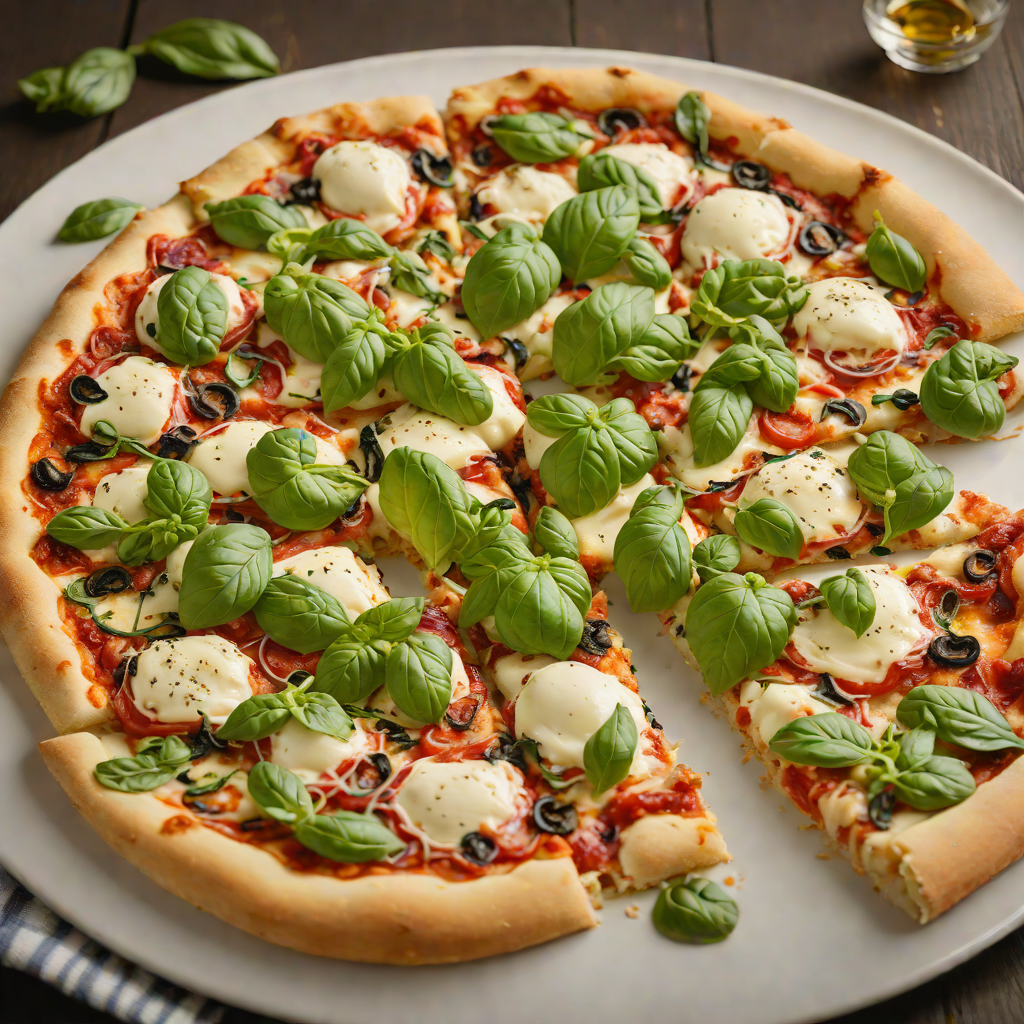 Wood-Fired Fresh Mozzarella and Basil Pizza
