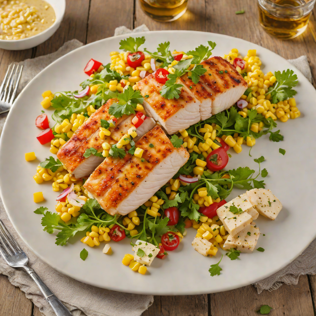 Pan-Seared Chicken Breast with Roasted Corn Salad