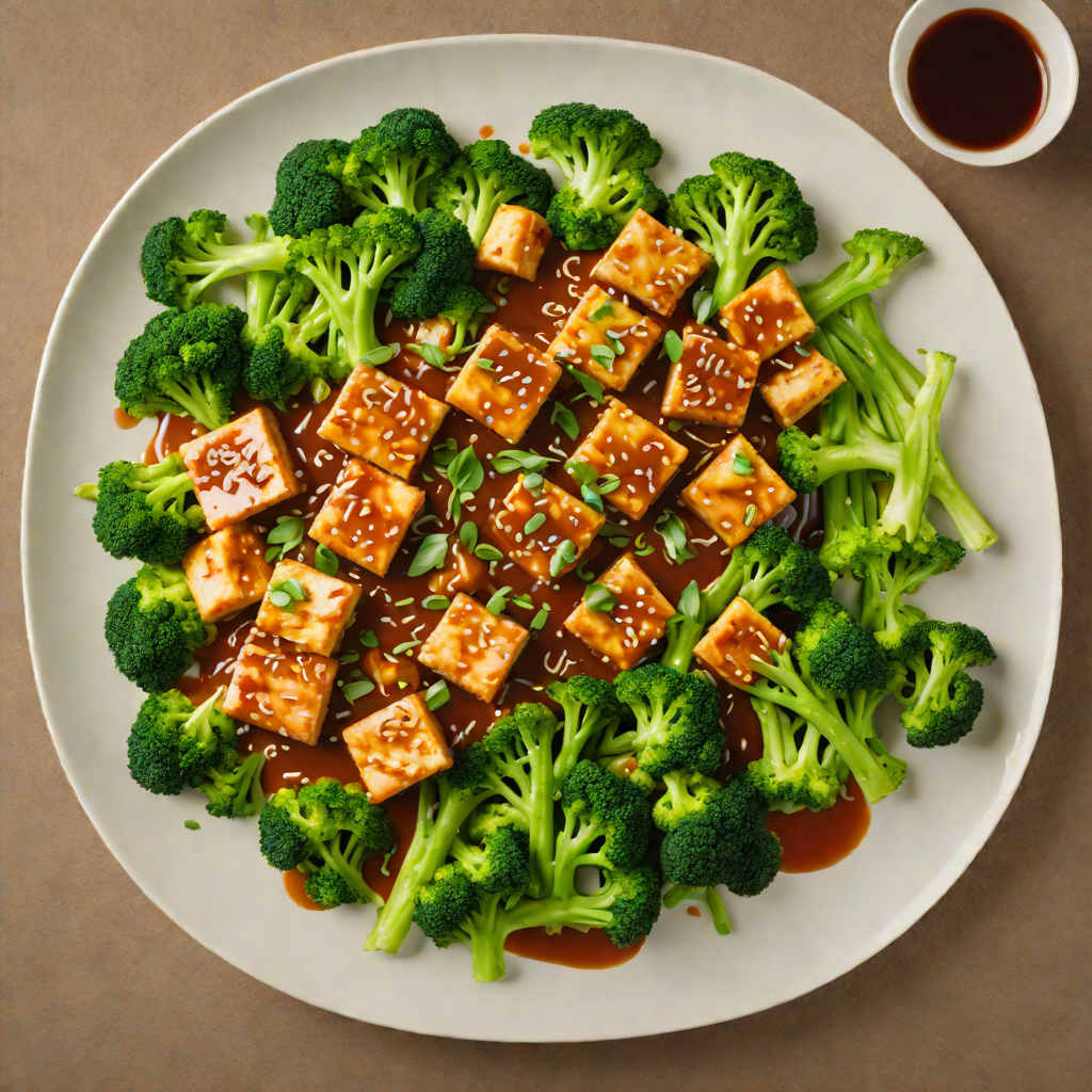 Stir-Fried Tofu with Spicy Szechuan Sauce and Broccoli
