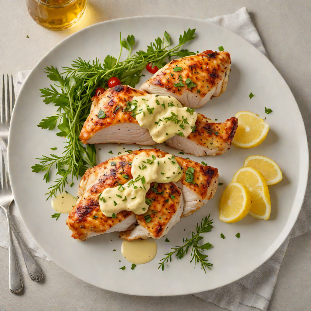 Pan-Seared Chicken with Fourth of July Herb Butter