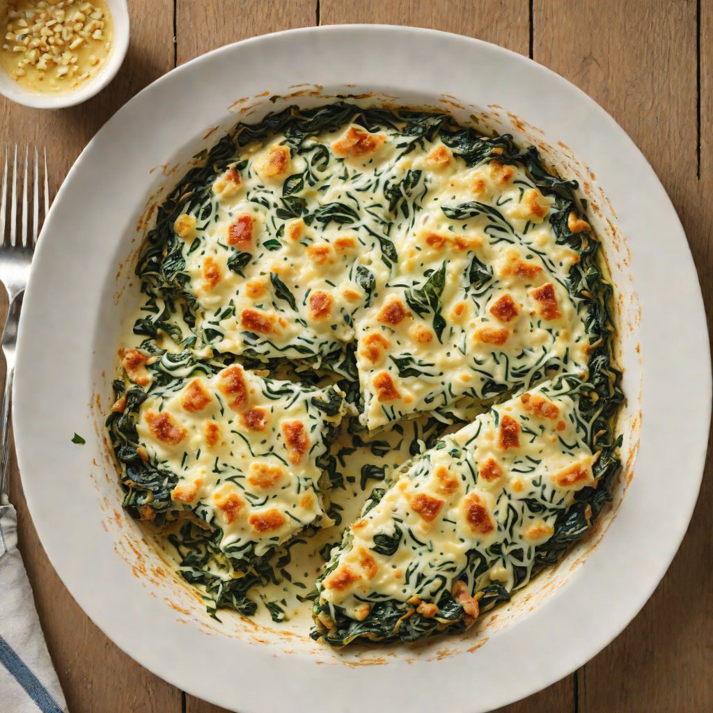 Half-and-Half Creamed Spinach Gratin
