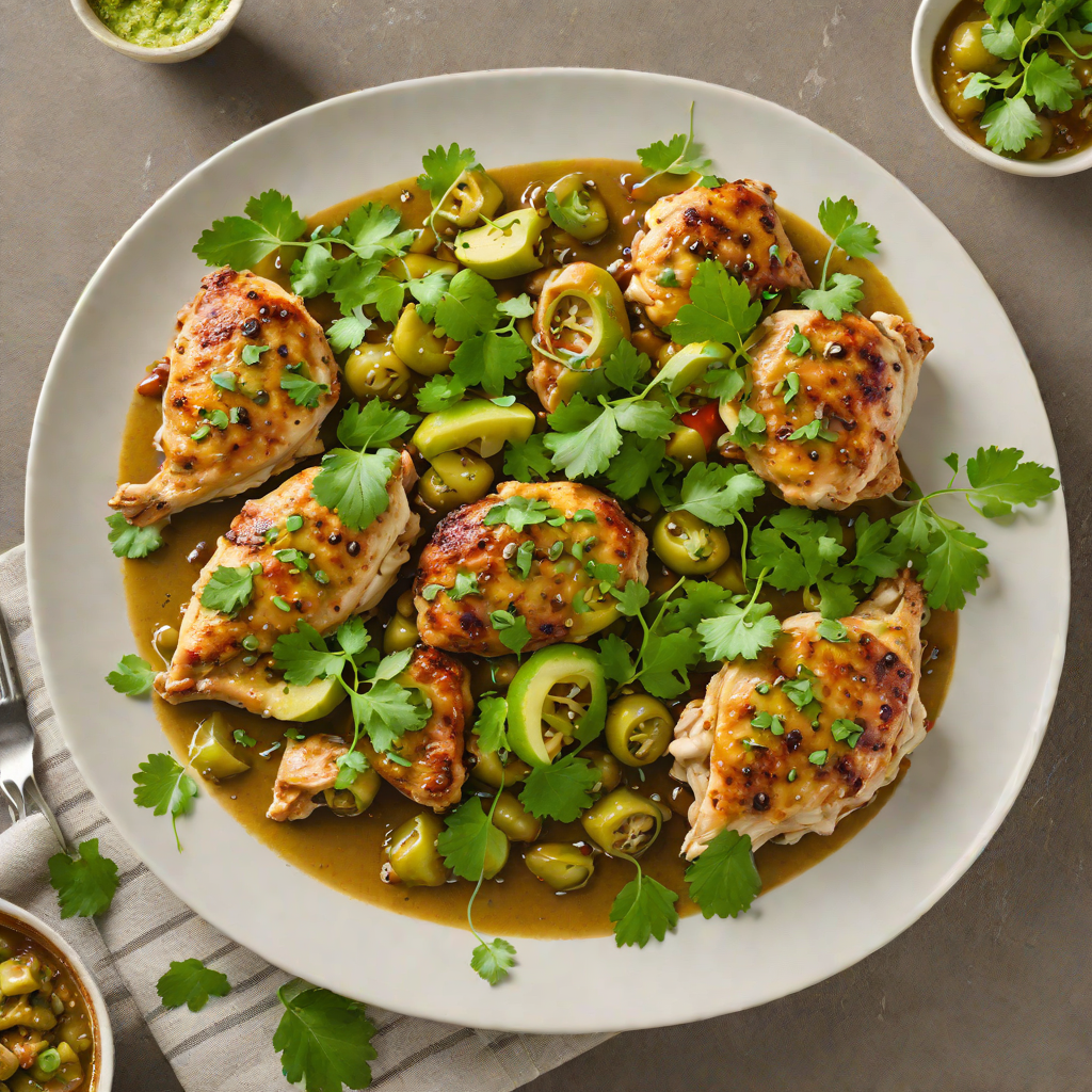 Chicken Jocón Verde with Tomatillos and Cilantro