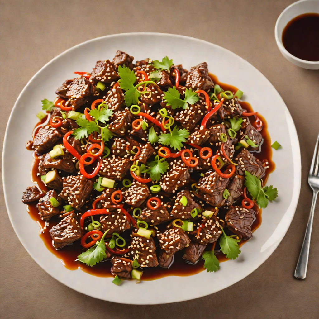 Stir-Fried Beef with Garlic and Chili Soy Glaze