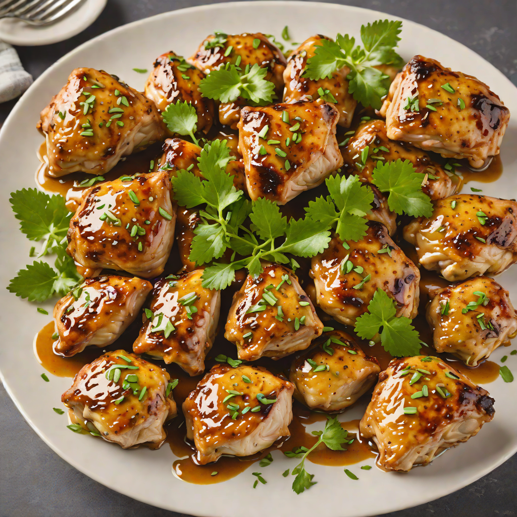 Skillet Maple-Mustard Glazed Chicken Thighs