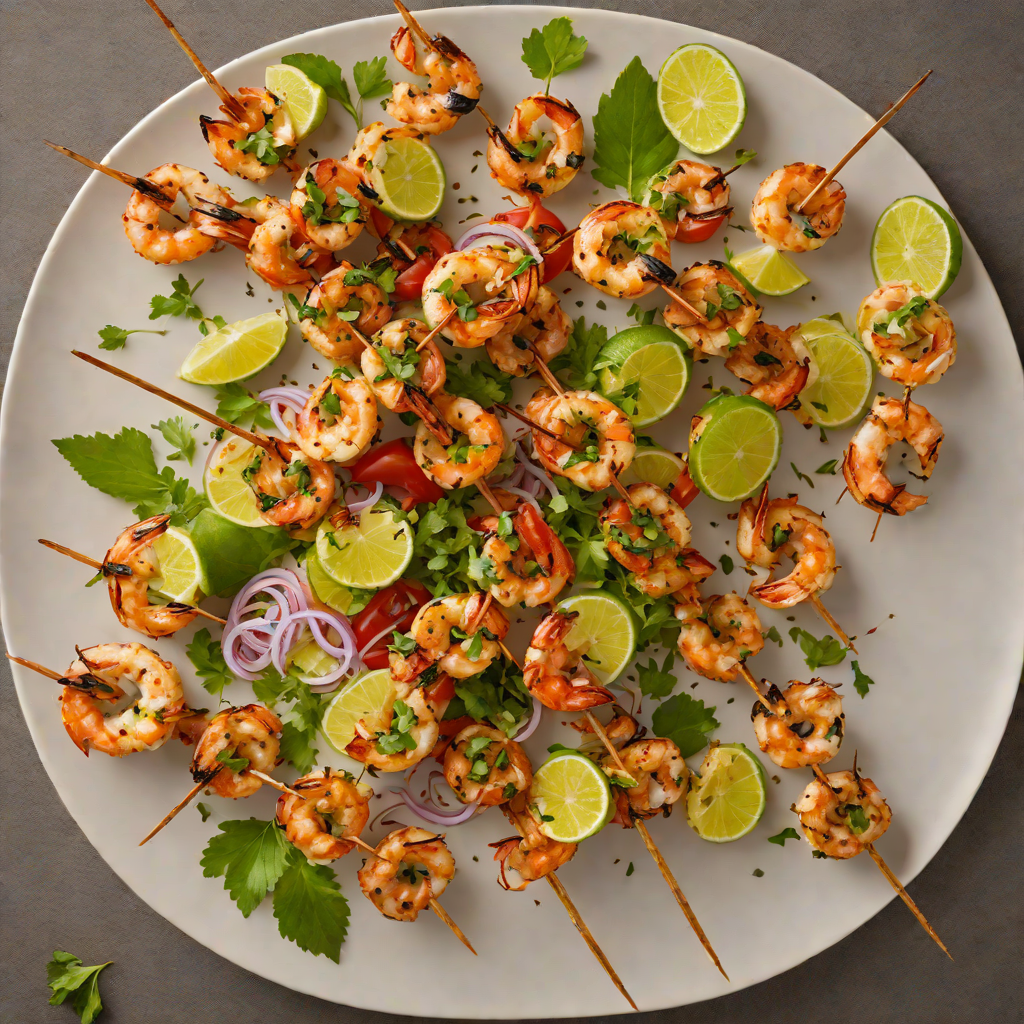 Jerk-Spiced Shrimp Skewers