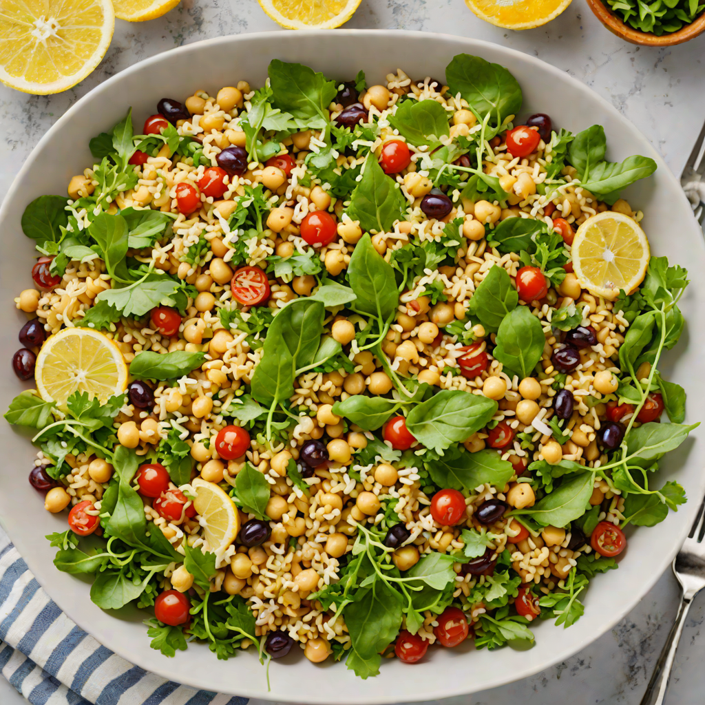One-Pot Quinoa and Chickpea Salad with Lemon Vinaigrette