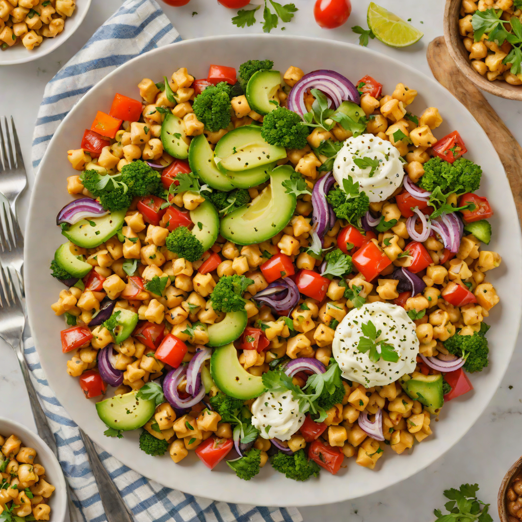 Sheet Pan Baked Mediterranean Chickpea and Vegetable Bowl