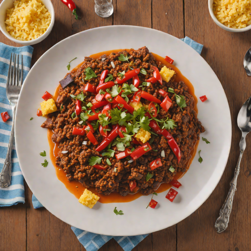 Red Hot Chili Chili with Blue Cornbread