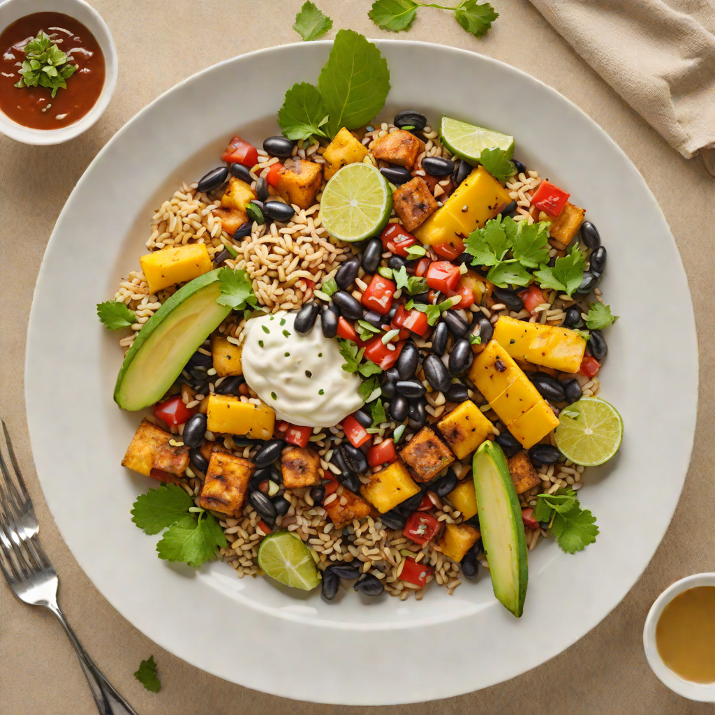 Dominican-Style Sweet Plantain and Black Bean Bowl