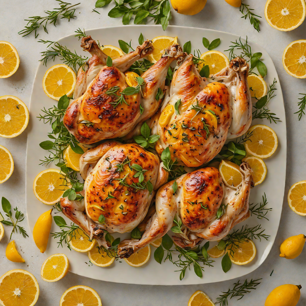 Golden Hour Roasted Chicken with Citrus and Thyme