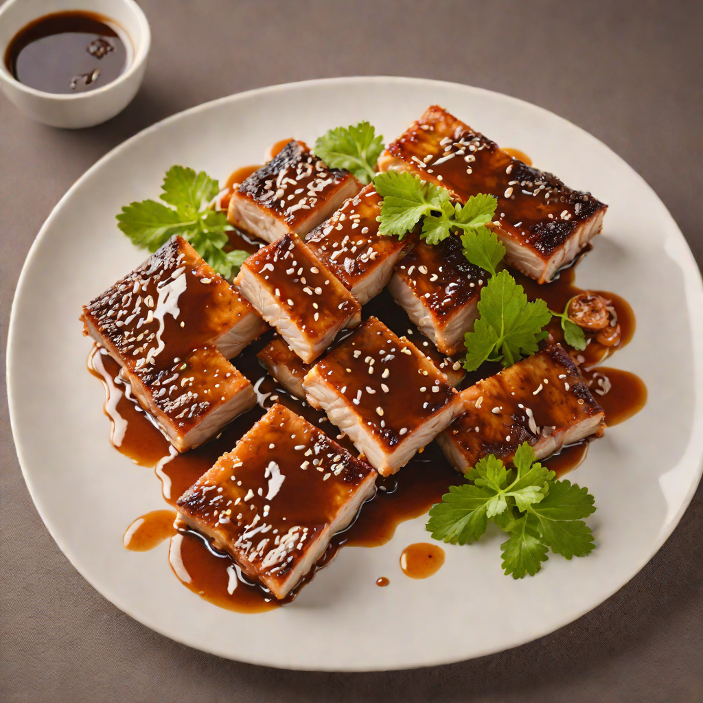 Pan-Fried Rafute-Style Pork Belly with Brown Sugar Glaze