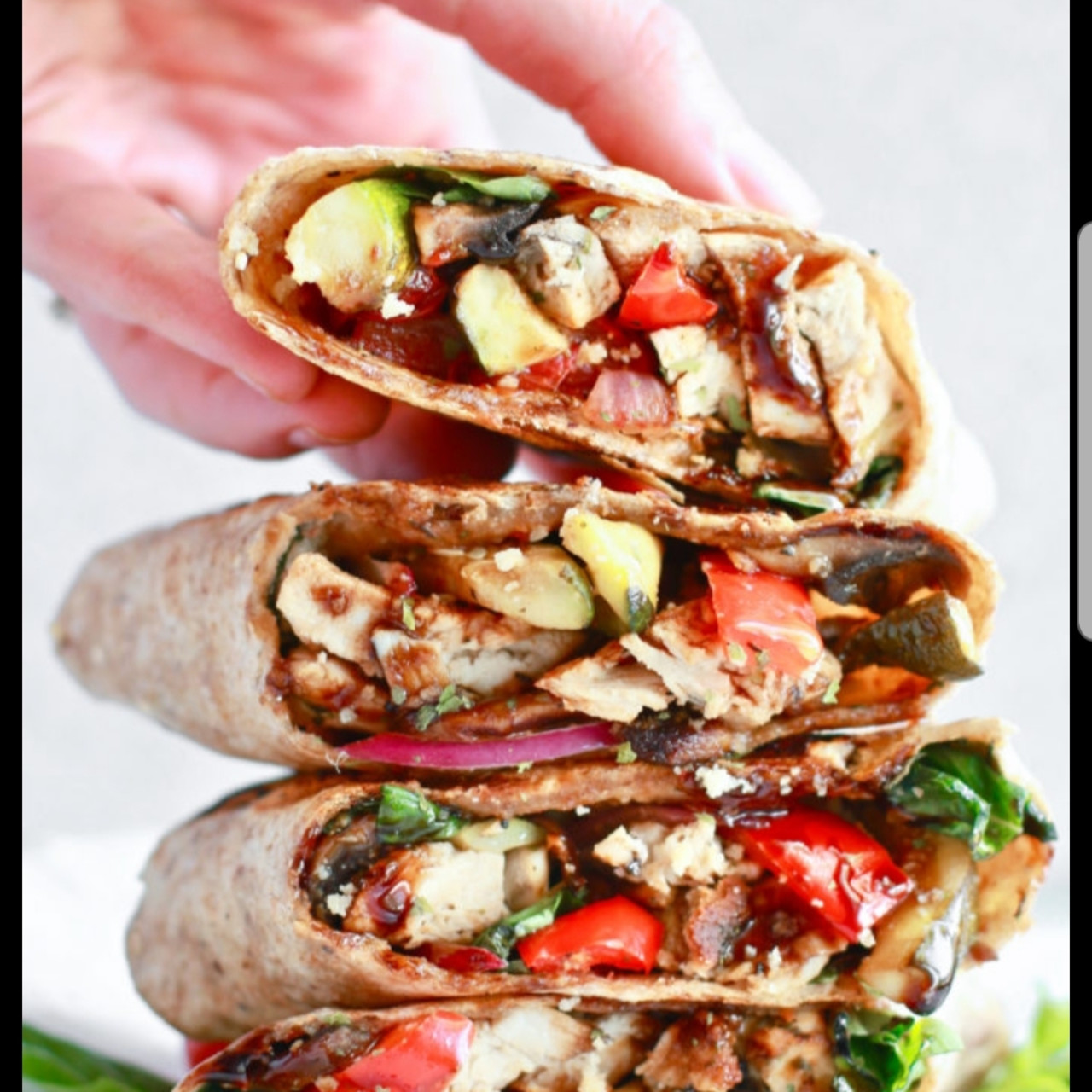 Road Trip Chicken & Veggie Wraps