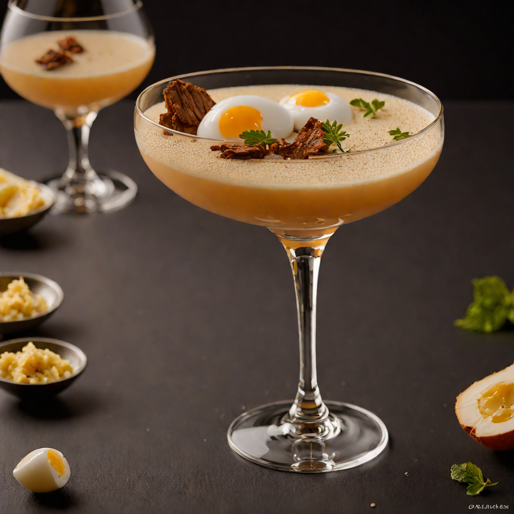 Peat-Smoked Scotch Sour with Egg White