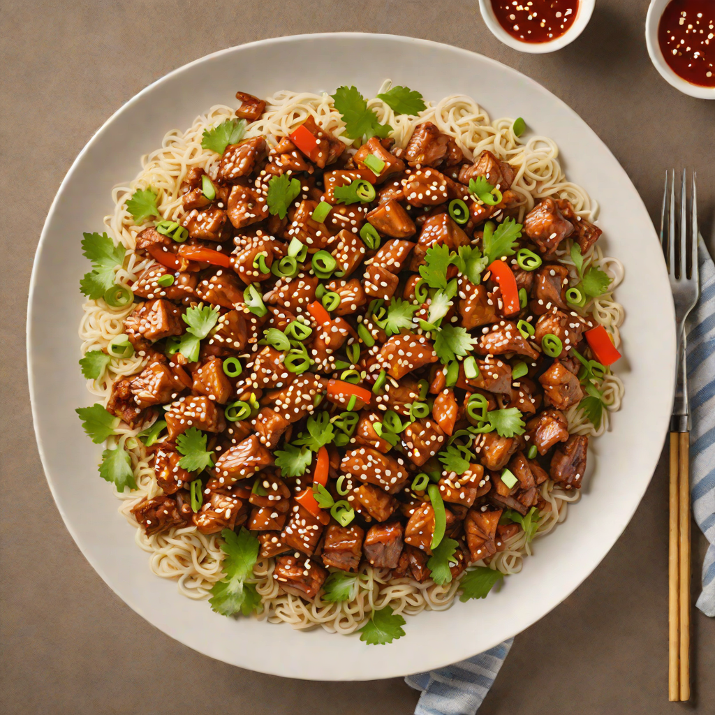 Spicy Korean Stir-Fried Pork with Garlic and Gochujang